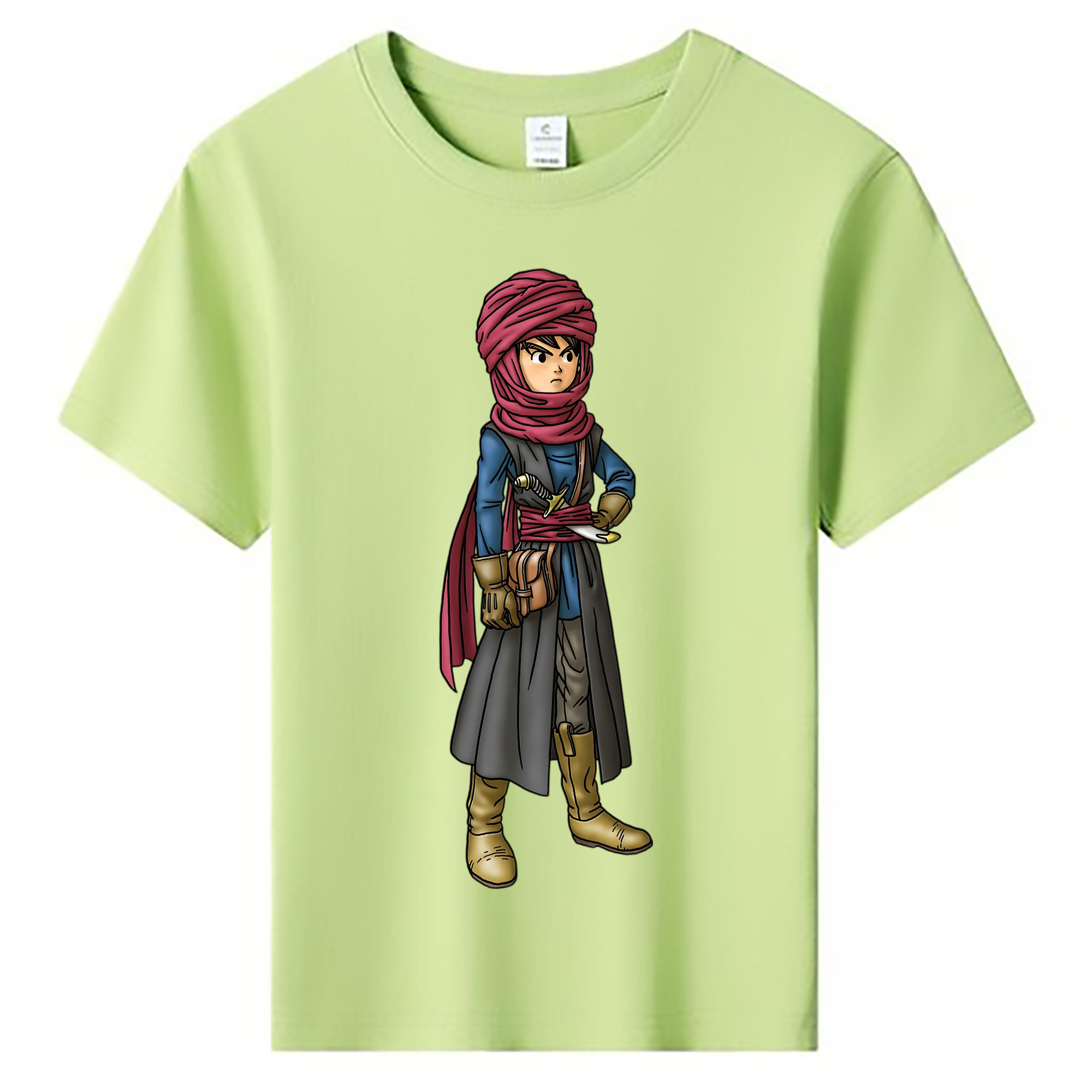 （画像用） ドラゴンクエスト Doragon Kuesuto Dragon Quest 綿100％キッズTシャツ（フロントプリント）